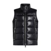 Nylon Gestepte Puffer Vest Michael Kors , Black , Heren