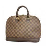 Pre-owned Fabric handbags Louis Vuitton Vintage , Brown , Dames