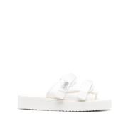 Flip Flop Sandalen Wit Moto Stijl Suicoke , White , Dames