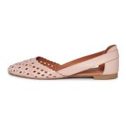 Elegante Leren Ballerina's - Beige Cesare Gaspari , Beige , Dames