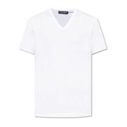 V-hals T-shirt Dolce & Gabbana , White , Heren