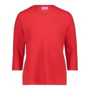 Casual Piqué Shirt met Fijne Structuur Betty Barclay , Red , Dames