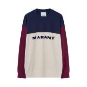 Katoenen Color Block Logo Sweatshirt Isabel Marant , Multicolor , Here...