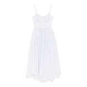 Tule Jurk met Verstelbare Bandjes Zimmermann , White , Dames