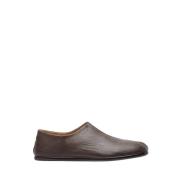 Gekorreld Lederen Tabi Babouches Maison Margiela , Brown , Heren