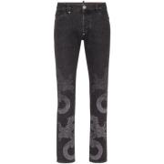 Stijlvolle Denim Jeans Philipp Plein , Gray , Heren