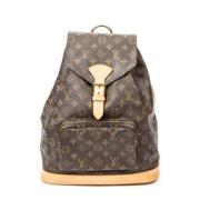 Pre-owned Canvas backpacks Louis Vuitton Vintage , Brown , Dames