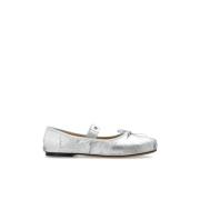 Leren balletflats Anine Bing , Gray , Dames