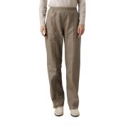 Lucca Clay Leren Broek Alter Ego , Brown , Dames