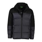 Donkerblauwe winterjas Hugo Boss , Blue , Heren