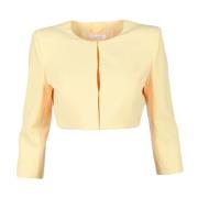 Elegante Blazer met Polyester en Elastaan Patrizia Pepe , Yellow , Dam...