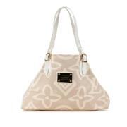 Pre-owned Canvas louis-vuitton-bags Louis Vuitton Vintage , White , Da...