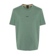 Groene T-shirts en Polos met Logo Boss Orange , Green , Heren