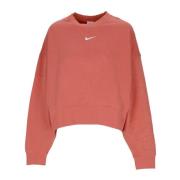 Essentials Collection Crewneck Fleece Oversize Nike , Brown , Dames