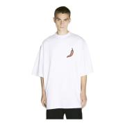 Vlam Logo Oversized Tee 032c , White , Heren