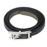 Pre-owned Leather bracelets Hermès Vintage , Black , Dames