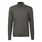 Stijlvolle Turtle Neck Sweater Emporio Armani , Gray , Heren