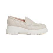 Gewatteerde Loafer in Krijt AGL , White , Dames