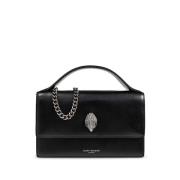 Zwarte Leren Adelaarskop Tote Tas Kurt Geiger , Black , Dames