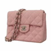 Pre-owned Cotton shoulder-bags Chanel Vintage , Pink , Dames