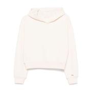 Beige Sweater met Strass en Capuchon Liu Jo , Beige , Dames