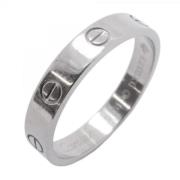 Pre-owned White Gold rings Cartier Vintage , Gray , Heren