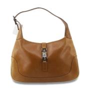 Pre-owned Leather shoulder-bags Gucci Vintage , Brown , Dames