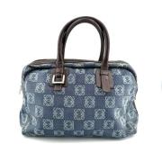 Pre-owned Leather handbags Loewe Pre-owned , Blue , Dames