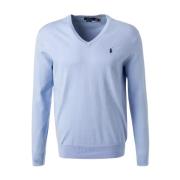 Blauwe trui met geborduurd logo Ralph Lauren , Blue , Heren