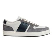 Wit Grijs Leren Sneakers Hogan , Gray , Heren