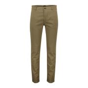 Bruine Chino Broek Hugo Boss , Brown , Heren