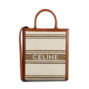 Front Logo Tote Tas Celine , Beige , Dames