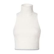 Witte Top met Stijlvol Ontwerp Pinko , White , Dames