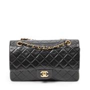 Pre-owned Leather chanel-bags Chanel Vintage , Black , Dames