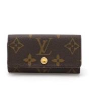 Pre-owned Canvas key-holders Louis Vuitton Vintage , Brown , Dames