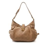 Pre-owned Leather shoulder-bags Louis Vuitton Vintage , Beige , Dames