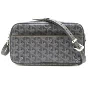 Pre-owned Leather shoulder-bags Goyard Vintage , Gray , Dames