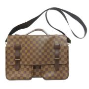 Pre-owned Canvas shoulder-bags Louis Vuitton Vintage , Brown , Dames