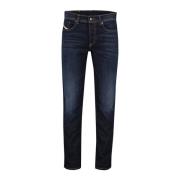 Donkerblauwe Jeans Diesel , Blue , Heren