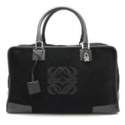 Pre-owned Leather handbags Loewe Pre-owned , Black , Dames