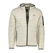 Beige Winterjas Stijlvol Ontwerp Hugo Boss , Beige , Heren