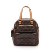 Pre-owned Canvas handbags Louis Vuitton Vintage , Brown , Dames