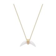 Mother Of Pearl Horn Necklace Nialaya , Yellow , Dames