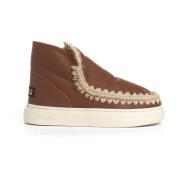 Leren Sneakers Eskimo Stijl Mou , Brown , Dames