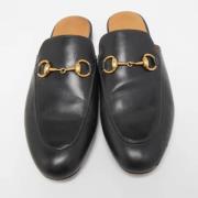 Pre-owned Leather mules Gucci Vintage , Black , Dames