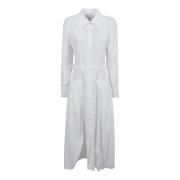 Witte Maxi Overhemdjurk Patou , White , Dames