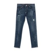 Slim Fit Denim Jeans Philipp Plein , Blue , Heren