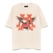 Vintage Crew Neck T-shirt Beige Amiri , Beige , Heren