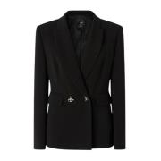 Dubbelborstige Cady Blazer met Metalen Knopen Pinko , Black , Dames