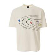 Zonnestelsel T-shirt PS By Paul Smith , Beige , Heren